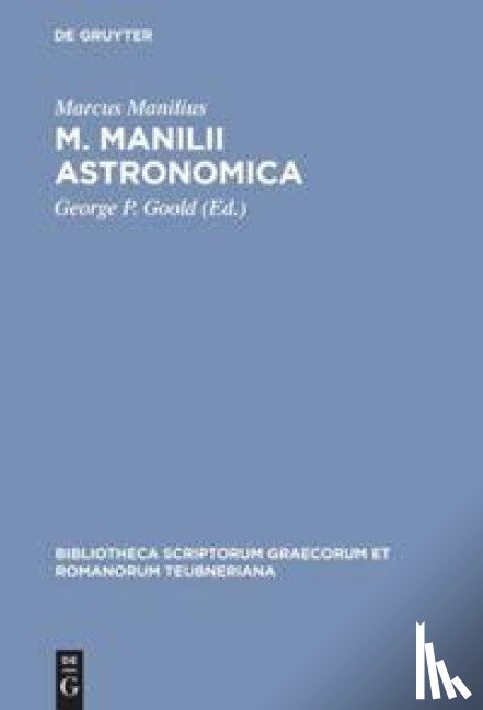 Manilius/Goold - Astronomica CB