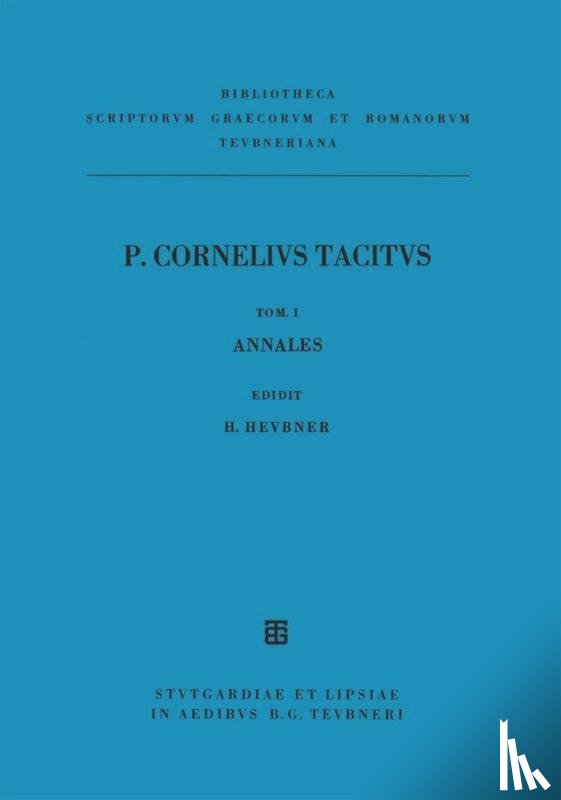 Tacitus/Heubner - Libri Qui Supersunt, Tom. I Pb