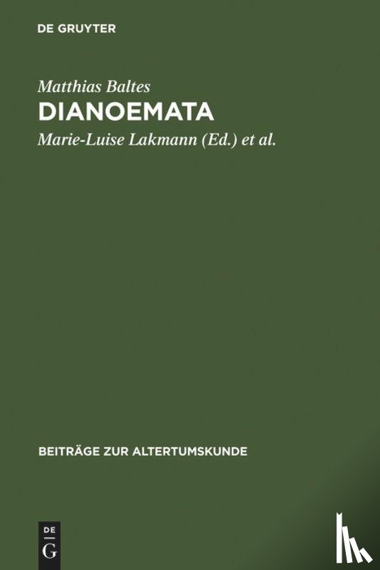 Baltes, Matthias - Dianoemata