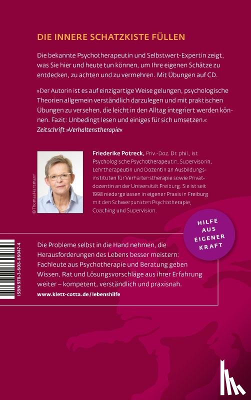 Potreck-Rose, Friederike - Von der Freude, den Selbstwert zu stärken (Fachratgeber Klett-Cotta)