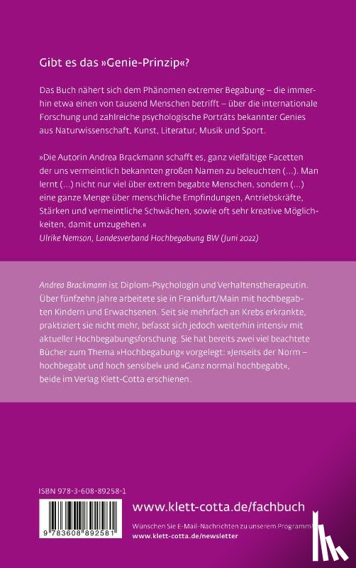 Brackmann, Andrea - Extrem begabt