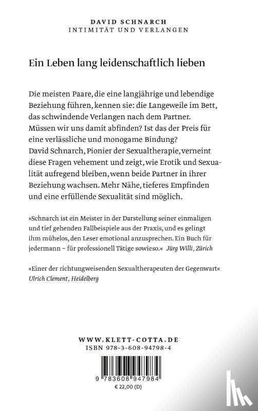 Schnarch, David - Intimität und Verlangen