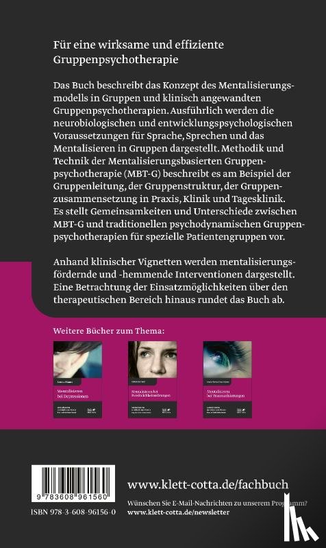 Schultz-Venrath, Ulrich, Felsberger, Helga - Mentalisieren in Gruppen (Mentalisieren in Klinik und Praxis, Bd. 1)