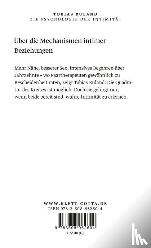 Ruland, Tobias - Die Psychologie der Intimität