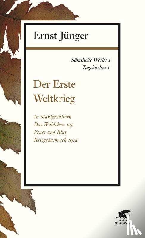 Jünger, Ernst - Sämtliche Werke - Band 1