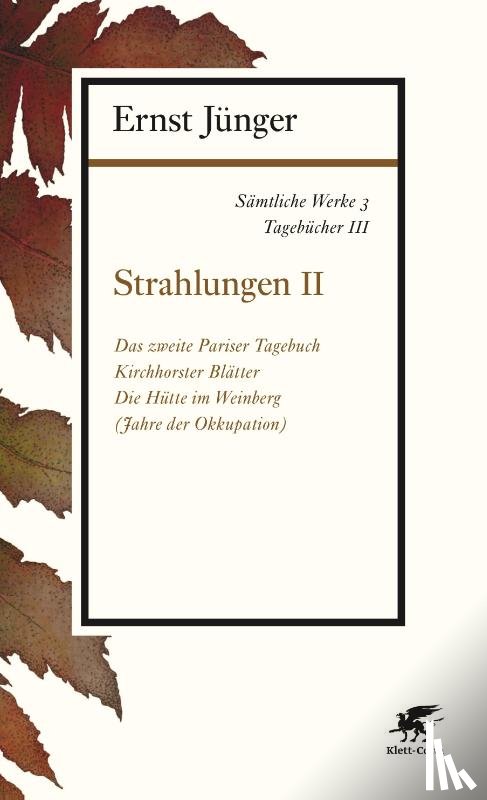 Jünger, Ernst - Sämtliche Werke - Band 3