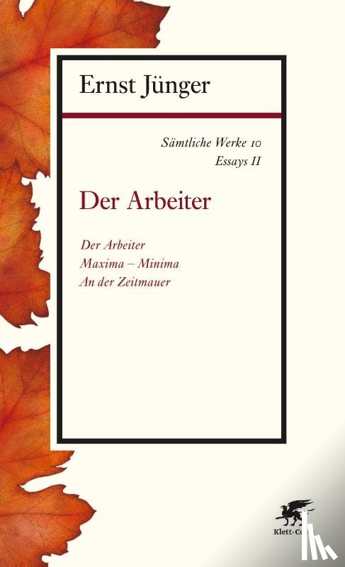 Jünger, Ernst - Sämtliche Werke - Band 10