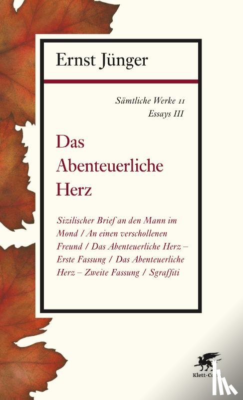 Jünger, Ernst - Sämtliche Werke - Band 11