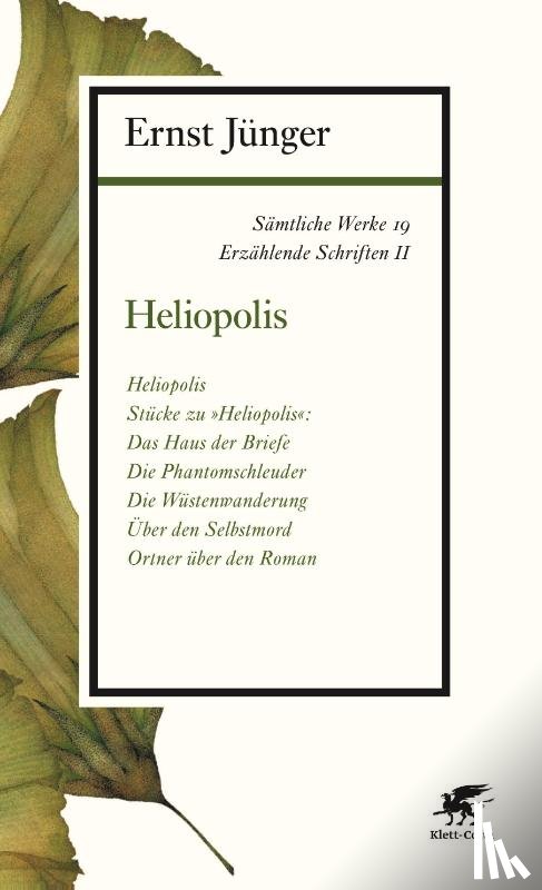 Jünger, Ernst - Sämtliche Werke - Band 19