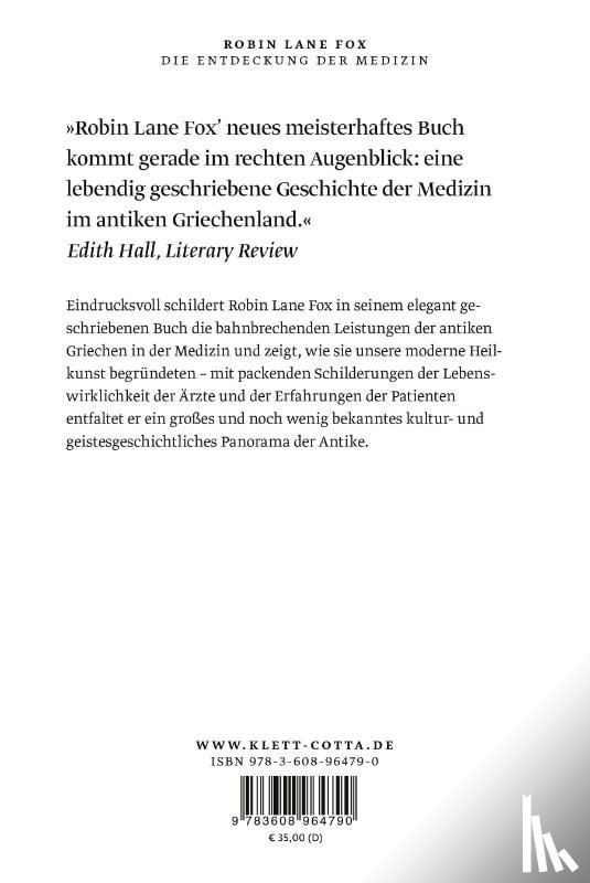 Lane Fox, Robin - Die Entdeckung der Medizin