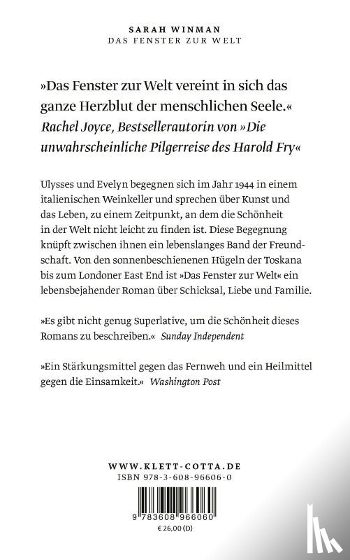 Winman, Sarah - Das Fenster zur Welt