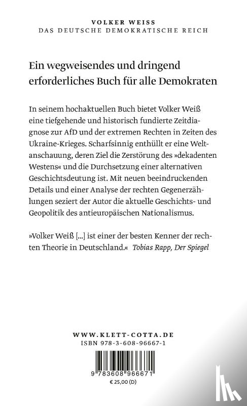 Weiß, Volker - Das Deutsche Demokratische Reich