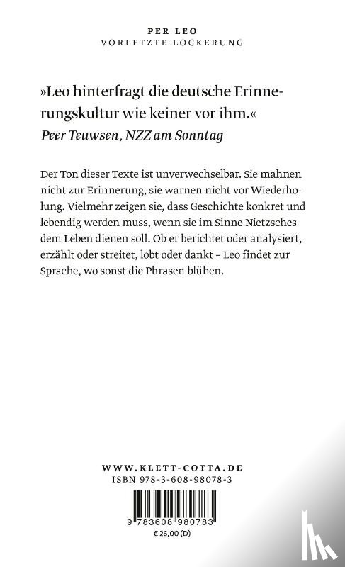 Leo, Per - Vorletzte Lockerung