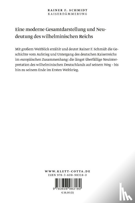 Schmidt, Rainer F. - Kaiserdämmerung
