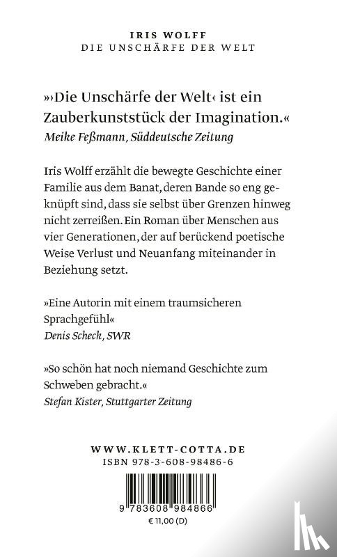 Wolff, Iris - Die Unschärfe der Welt
