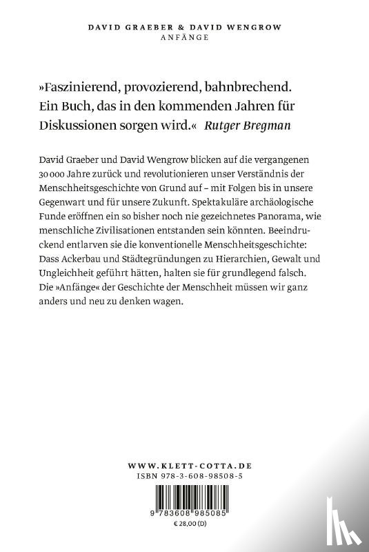 Graeber, David, Wengrow, David - Anfänge