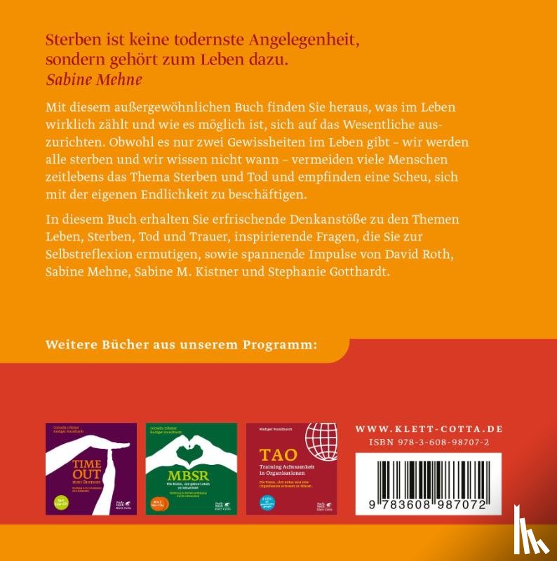 Standhardt, Rüdiger - Die Kunst, den Tod ins Leben einzuladen