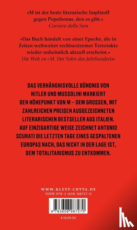 Scurati, Antonio - M. Die letzten Tage von Europa
