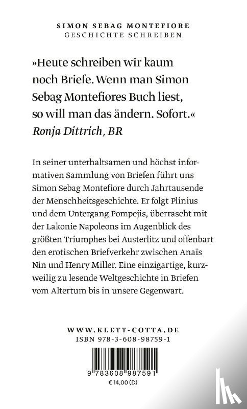 Sebag Montefiore, Simon - Geschichte schreiben