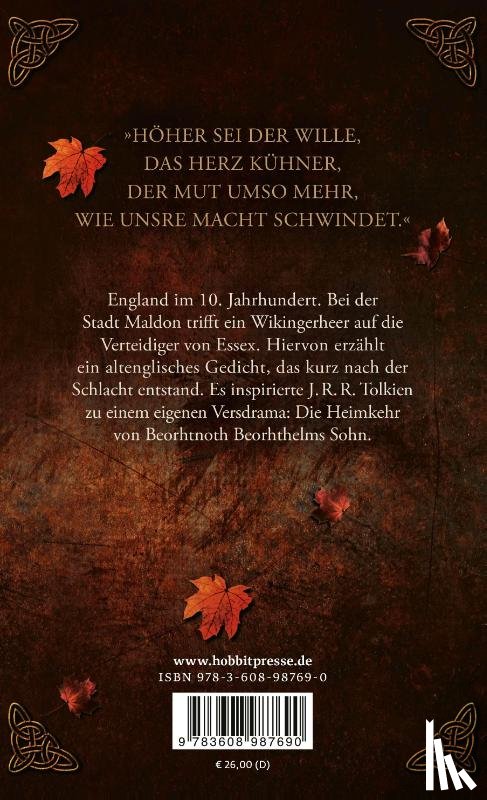 Tolkien, J. R. R. - Die Schlacht von Maldon und Die Heimkehr von Beorhtnoth