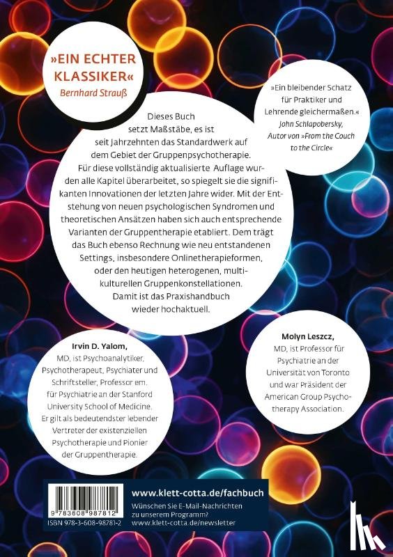 Yalom, Irvin D., Leszcz, Molyn - Theorie und Praxis der Gruppenpsychotherapie