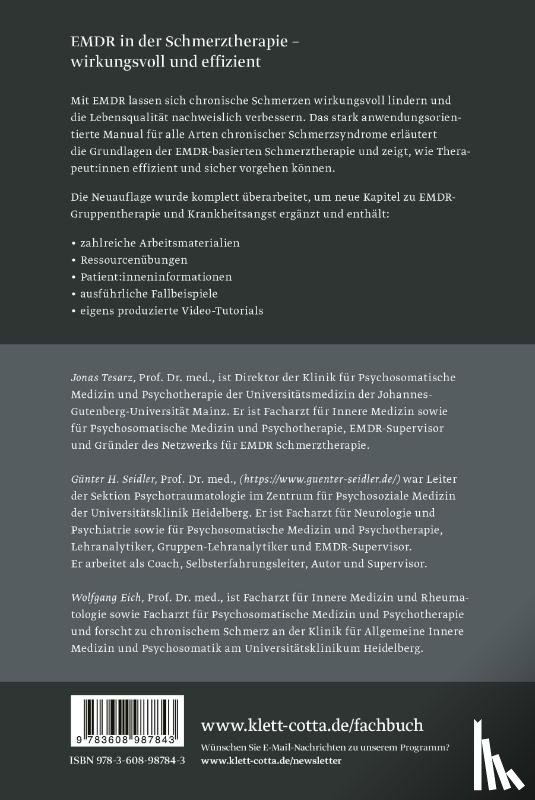 Tesarz, Jonas, Seidler, Günter H., Eich, Wolfgang - Schmerzen behandeln mit EMDR
