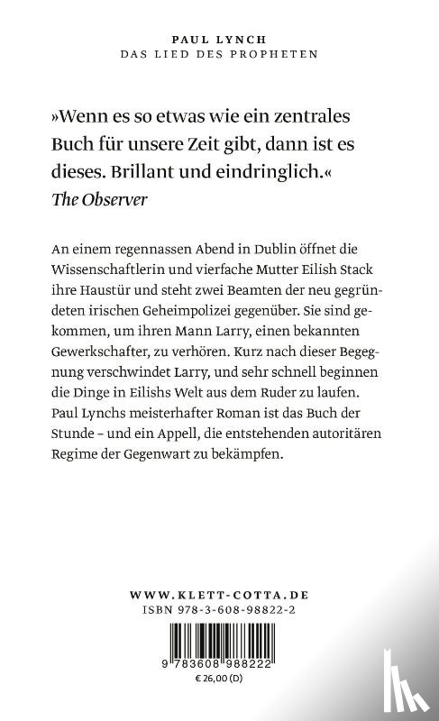 Lynch, Paul - Das Lied des Propheten