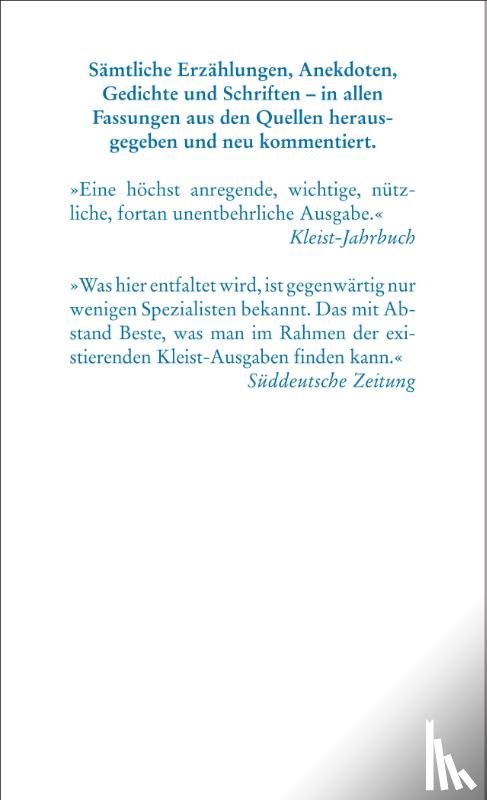 Kleist, Heinrich von - Sämtliche Erzählungen