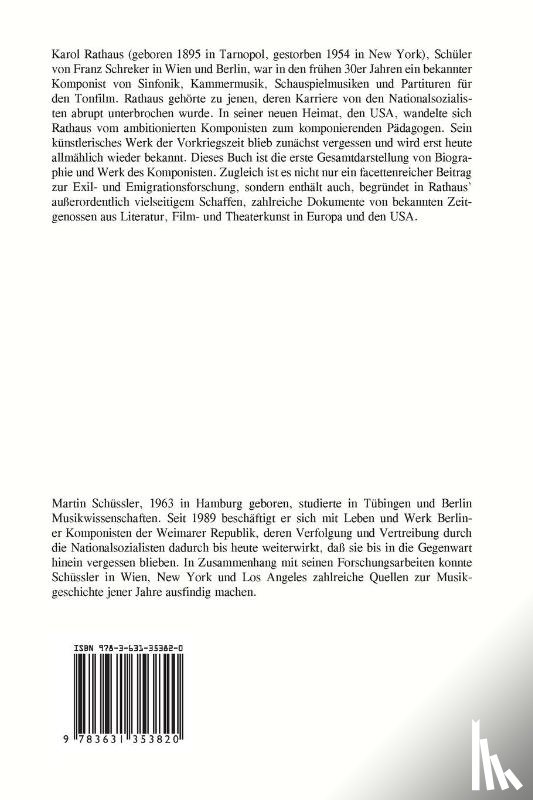 Schussler-Ruggli, Martin - Karol Rathaus