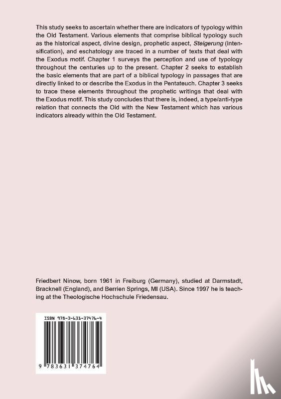 Ninow, Friedbert - Indicators of Typology within the Old Testament
