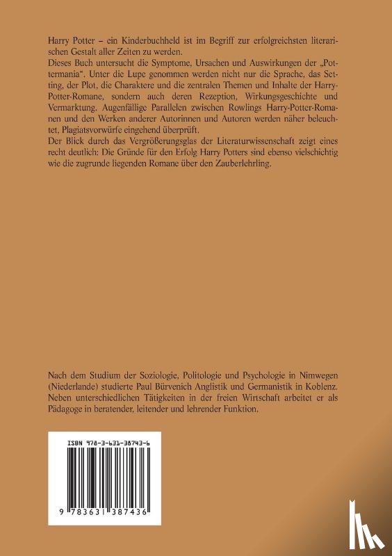 Burvenich, Paul - Der Zauber des Harry Potter