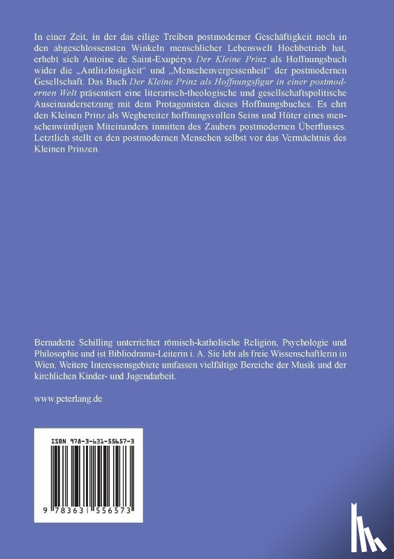 Schilling, Bernadette Julia - Der Kleine Prinz als Hoffnungsfigur in einer postmodernen Welt