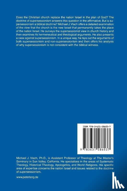 Vlach, Michael - The Church as a Replacement of Israel: An Analysis of Supersessionism