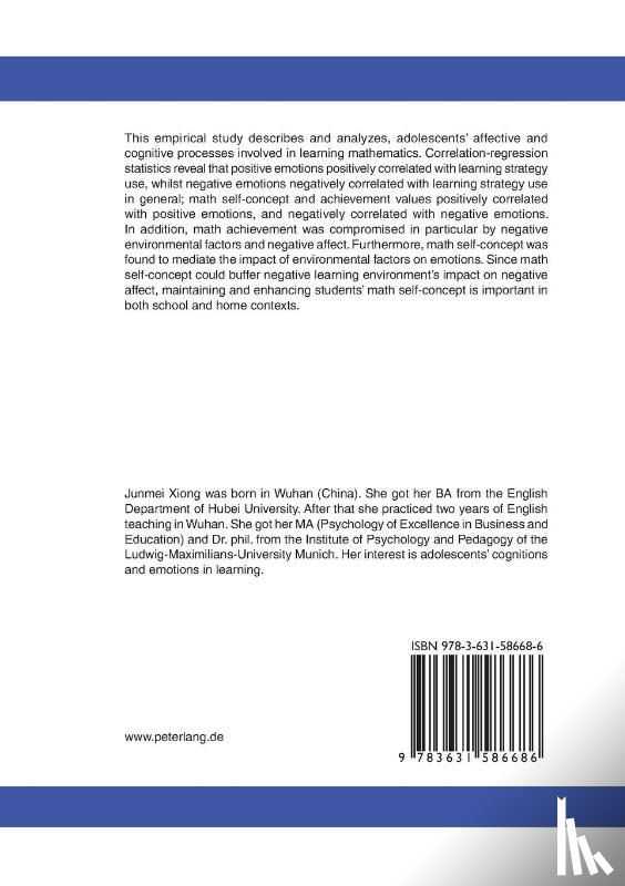 Xiong, Junmei - Affective Aspects of Learning