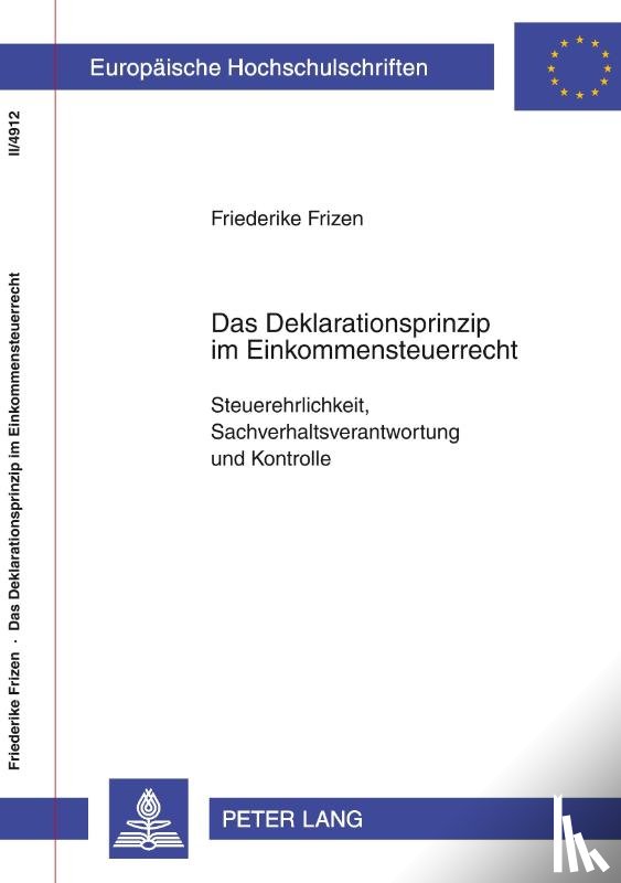 Frizen, Friederike - Das Deklarationsprinzip Im Einkommensteuerrecht