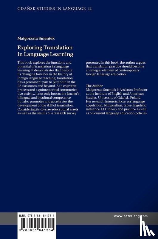 Smentek, Malgorzata - Exploring Translation in Language Learning