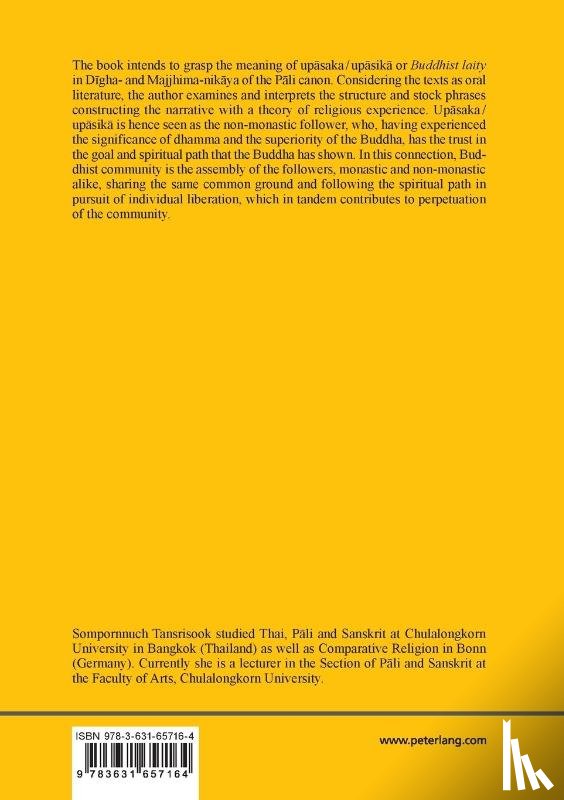 Transrisook, Sompornnuch - «Non-Monastic Buddhist» in Pali-Discourse