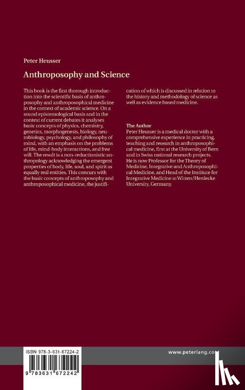 Heusser, Peter - Anthroposophy and Science