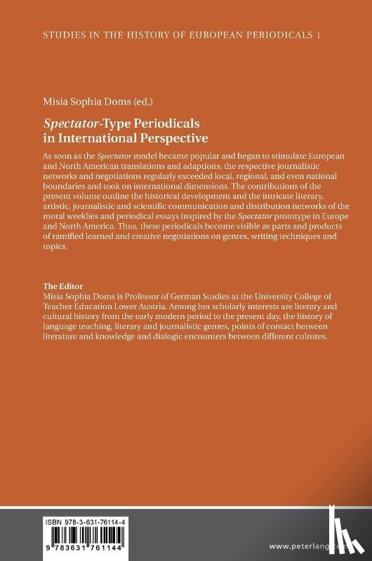  - «Spectator»-Type Periodicals in International Perspective