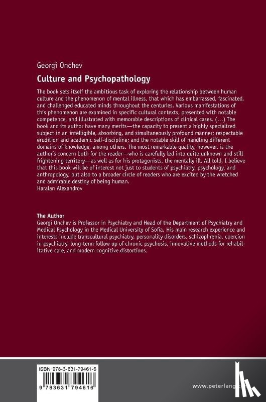 Onchev, Georgi - Culture and Psychopathology