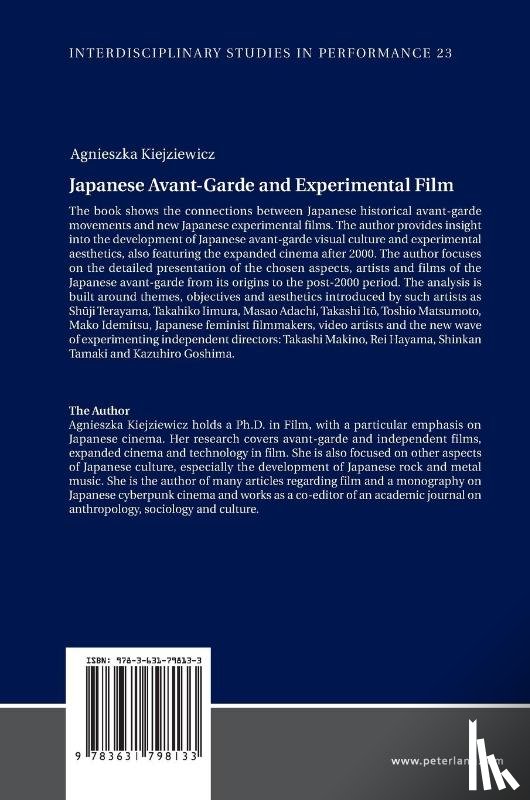 Kiejziewicz, Agnieszka - Japanese Avant-Garde and Experimental Film