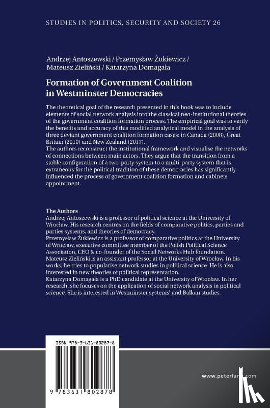 Antoszewski, Andrzej, Zukiewicz, Przemyslaw, Zielinski, Mateusz, Domagala, Katarzyna - Formation of Government Coalition in Westminster Democracies