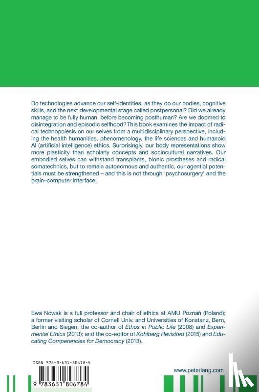Nowak, Ewa - Advancing the Human Self