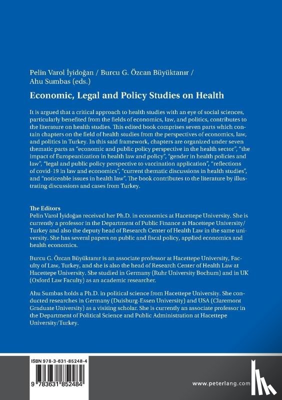  - Economic, Legal and Policy Studies on Health