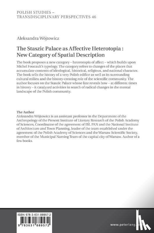 Wojtowicz, Aleksandra - The Staszic Palace as Affective Heterotopia : New Category of Spatial Description