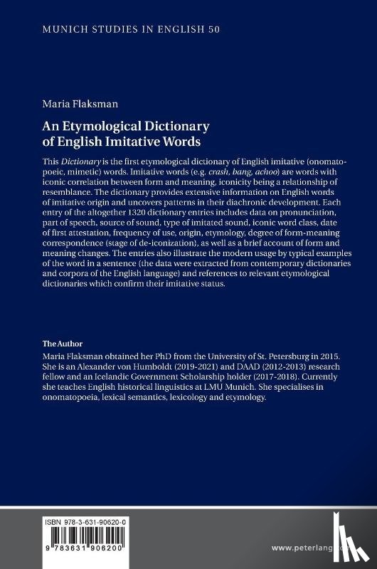 Flaksman, Maria - An Etymological Dictionary of English Imitative Words