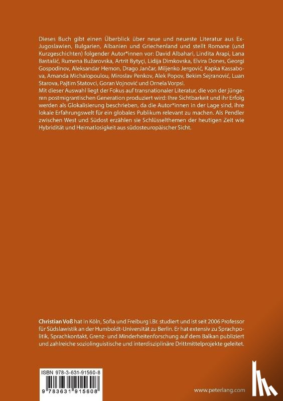Voß, Christian - Die Glokalisierung der suedosteuropaeischen Literaturen im 21. Jahrhundert