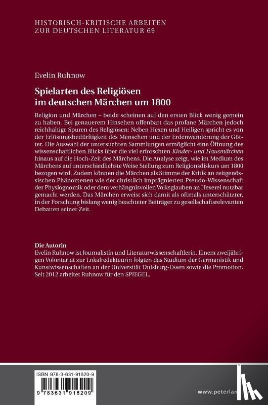 Ruhnow, Evelin - Spielarten des Religioesen im deutschen Maerchen um 1800