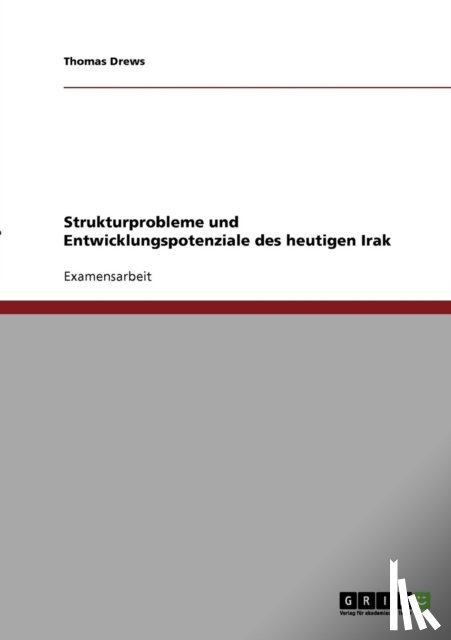 Drews, Thomas - Strukturprobleme und Entwicklungspotenziale des heutigen Irak