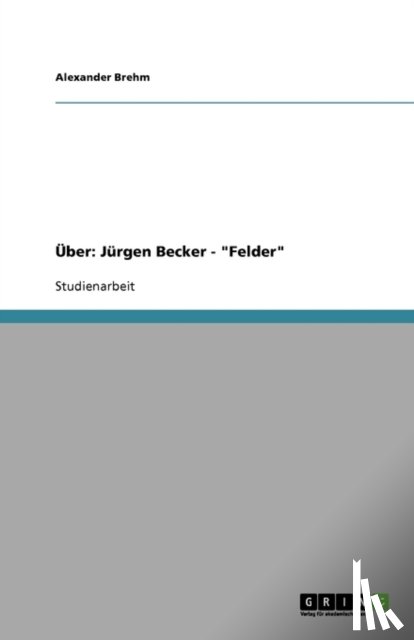 Alexander Brehm - UEber
